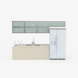 灰色洗手池厨房台面白色洗手池厨房台面高清图片