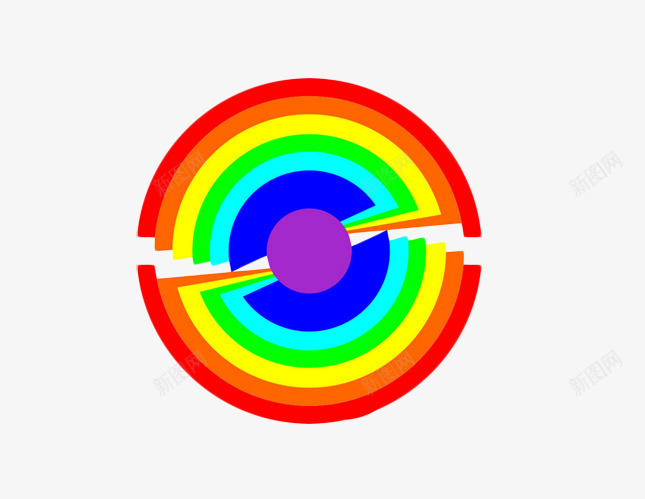 圆形圈圈png免抠素材_新图网 https://ixintu.com 五彩背景图片 彩虹图片 简单的素材图片 装饰图片圈圈