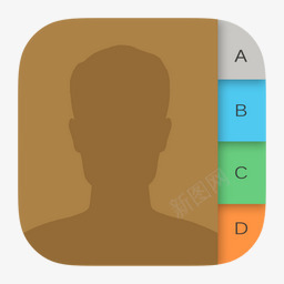 IOS8通讯录图标苹果手机图标png_新图网 https://ixintu.com ios 图标 手机 苹果 通讯录