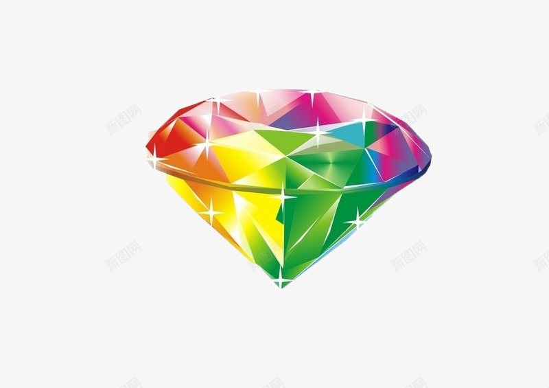 钻石png免抠素材_新图网 https://ixintu.com 彩色 彩钻 晶石