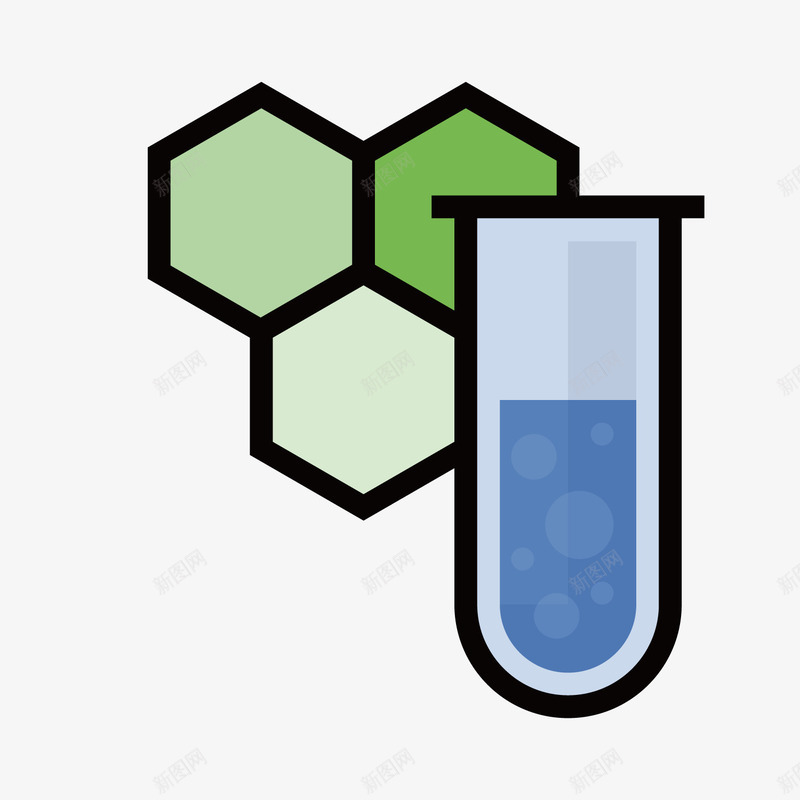 绿色化学分子式png免抠素材_新图网 https://ixintu.com 分子式 化学 多面体 方形 气泡 绿色 绿色化学品 蓝色 试管