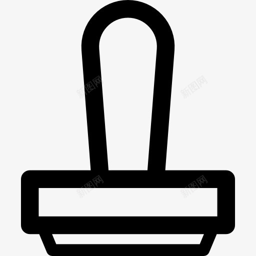 邮票图标png_新图网 https://ixintu.com 办公室印章 办公材料 工具和器具 橡皮图章 证明