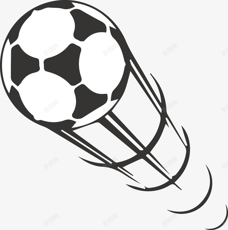 飞舞的足球图标png_新图网 https://ixintu.com 体育器材 动感 卡通足球 手绘足球 球 矢量足球 足球 足球图 足球徽章 足球手绘 运动 速度 飞起的