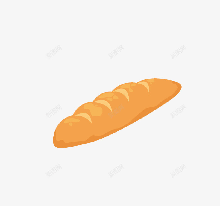 长条面包png免抠素材_新图网 https://ixintu.com 早餐 长条形面包 面包 食物