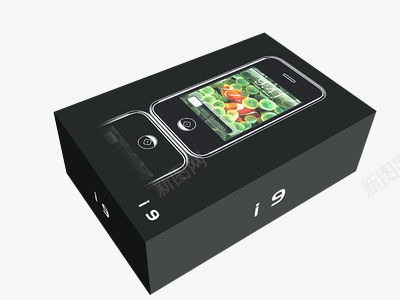 手机包装png免抠素材_新图网 https://ixintu.com 产品实物 包装盒 手机盒子 长方体盒子 黑色盒子