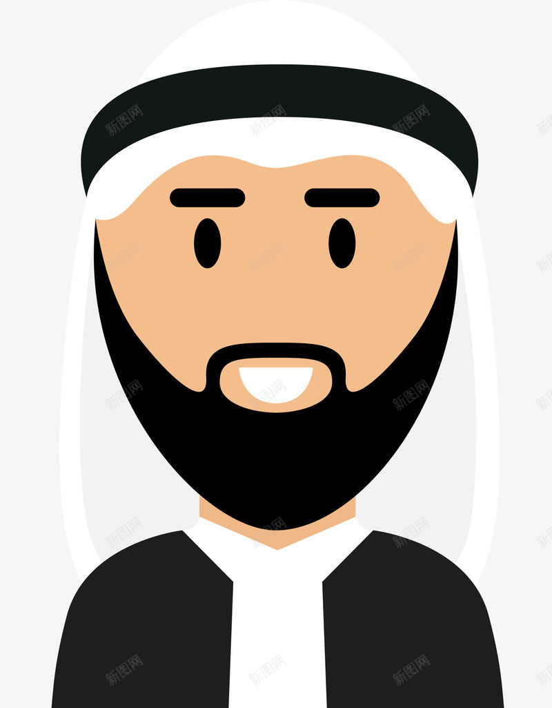 白色卡通阿拉伯人png免抠素材_新图网 https://ixintu.com 伊斯兰 免抠PNG 卡通 圣纪节 白色 穆斯林 装饰图案 阿拉伯人 阿拉伯人头像