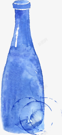 四支颜料瓶手绘颜料瓶子高清图片