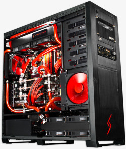 水冷主机电脑组装机XSPC水冷主机高清图片
