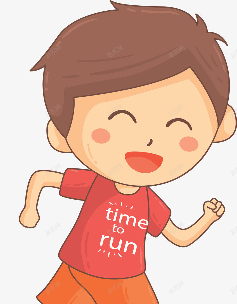 马拉松跑步的小男孩png免抠素材_新图网 https://ixintu.com 害羞 帅气男孩 开心 短发男孩 跑步的小男孩 马拉松