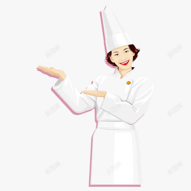 厨师png免抠素材_新图网 https://ixintu.com 人物 卡通人物 厨师 厨师职业 大厨 烹饪 美女 餐饮 餐饮行业