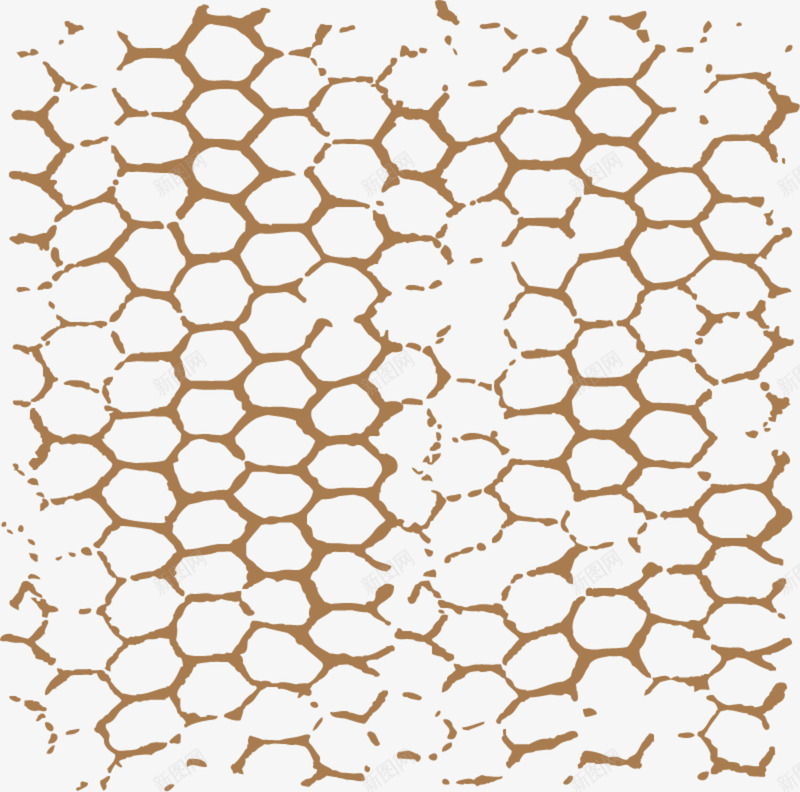 手绘棕色蜂窝png免抠素材_新图网 https://ixintu.com 圆孔 小清新蜂窝 手绘蜂窝 棕色蜂窝 水彩 简约蜂窝