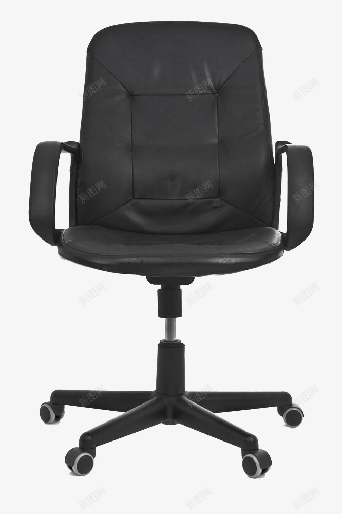 黑色办公室座椅png免抠素材_新图网 https://ixintu.com 办公室 座椅 轮子 黑色