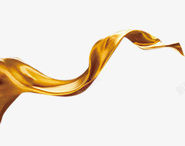 金色绸带漂浮元素png免抠素材_新图网 https://ixintu.com 新图网 金色液体 金色绸带 飘逸