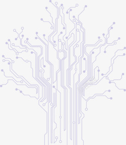 电路板科技电路板树矢量图高清图片