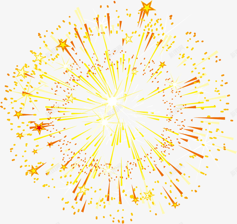 放射黄色星星优惠png免抠素材_新图网 https://ixintu.com 优惠 放射 星星 黄色