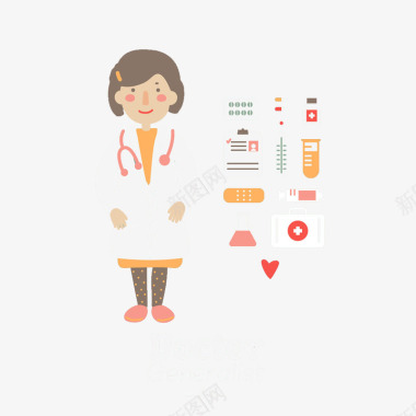女医生doctor图标图标