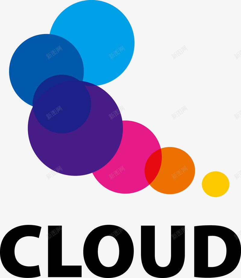 彩色创意云朵图标png_新图网 https://ixintu.com LOGO设计 logo在线生成 logo生成器 云 云logo 云朵 云朵LOGO 云朵logo 企业商标 创意云朵 图标 矢量云朵 精美云朵