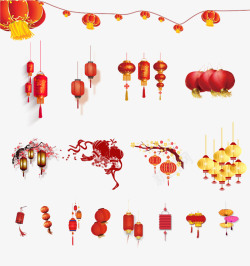 烟火庆祝新年中国风灯笼大全高清图片