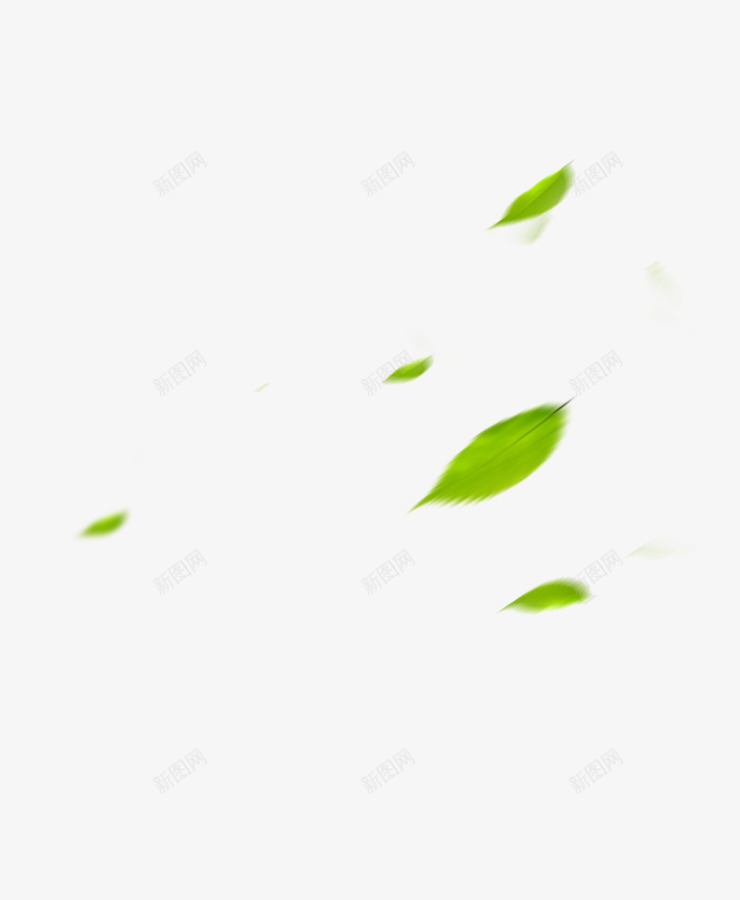 叶子飞舞png免抠素材_新图网 https://ixintu.com 叶子 植物 漂浮的叶子 绿色 飞舞