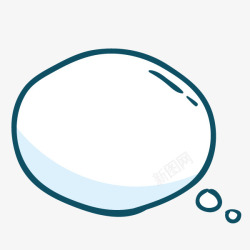 用户聊天气泡手绘卡通聊天气泡对话框高清图片