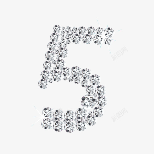 5钻石装饰png免抠素材_新图网 https://ixintu.com 素材 装饰 钻石