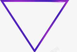 等腰三角立体三角形漂浮装饰高清图片