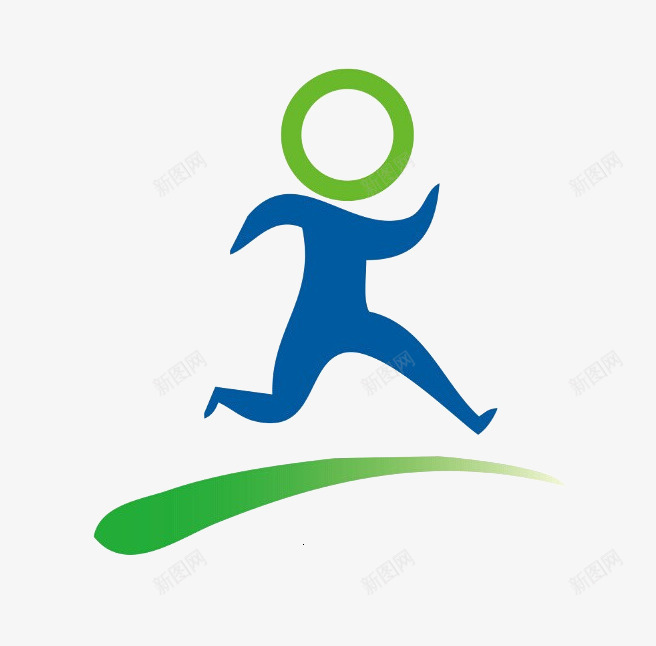 奔跑的人png免抠素材_新图网 https://ixintu.com 人形 素材 蓝色