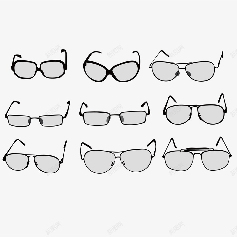 各种眼镜png免抠素材_新图网 https://ixintu.com 中性风格眼镜框 女性眼镜框 极简风眼镜框 男性眼镜框 眼镜 眼镜框 眼镜框免扣 眼镜框矢量 眼镜片 花镜 近视镜