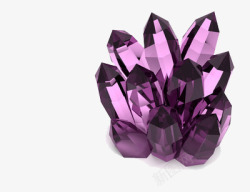 紫色水晶石素材