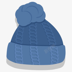 冬天饰品手绘冬季帽子元素矢量图高清图片