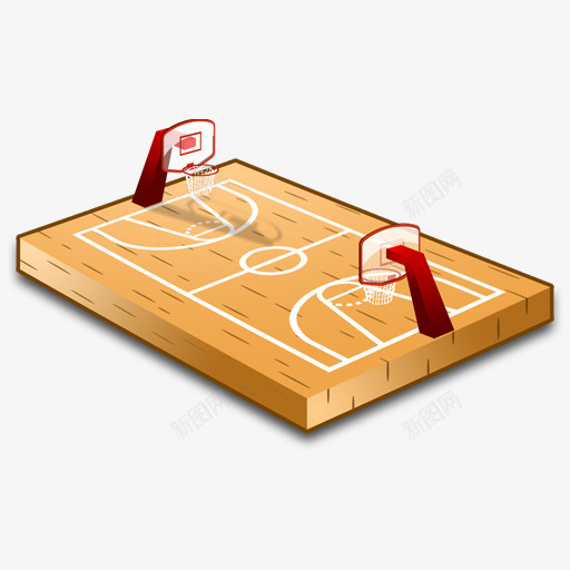 3D体育运动场篮球图标png_新图网 https://ixintu.com 3d 体育运动 篮球