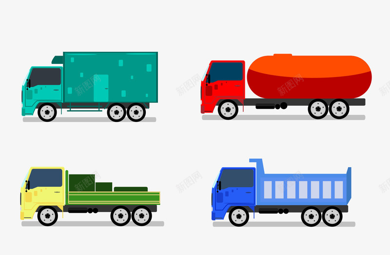 货车油罐车矢量图ai免抠素材_新图网 https://ixintu.com 效果图 油罐车 矢量素材 艺术 设计 货车 矢量图