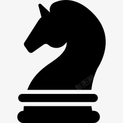 国际象棋马国际象棋的马图标高清图片