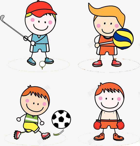 爱玩球的小孩png免抠素材_新图网 https://ixintu.com 体育锻炼 卡通人物 娱乐活动 孩子儿童 手绘平面 球类运动 运动娱乐 锻炼身体
