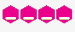 粉色六边形优惠券促销边框素材