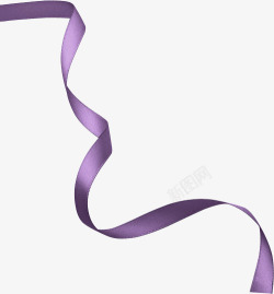 紫色的丝带紫色卡通丝带创意高清图片
