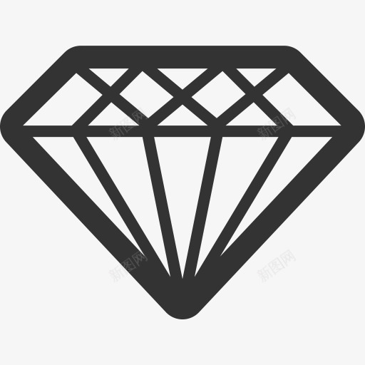 钻石钻石linecons自由标图标png_新图网 https://ixintu.com Diamond diamond 钻石