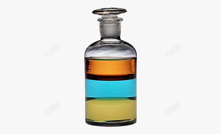 分层试剂瓶png免抠素材_新图网 https://ixintu.com 医学 实验室 容量瓶 玻璃器皿