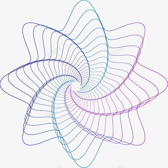 科技感波纹螺旋线条矢量图ai免抠素材_新图网 https://ixintu.com 波纹 科技感 线条 螺旋 矢量图