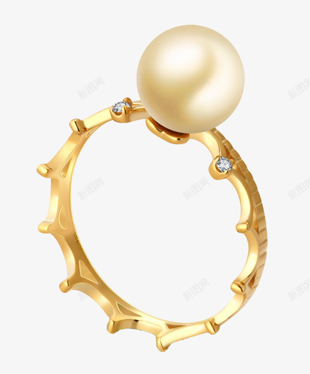 珍珠戒指png免抠素材_新图网 https://ixintu.com 对戒 戒指 戒指设计 时尚戒指 金戒指 金色 钻石 首饰