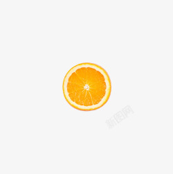 橙子横切面一片橙子高清图片