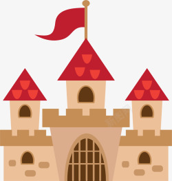 中世纪城堡中世纪城堡楼房童话矢量图高清图片