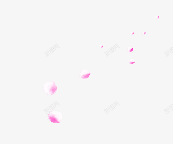 白粉色花瓣装修页面png免抠素材_新图网 https://ixintu.com 粉色 花瓣 装修 页面