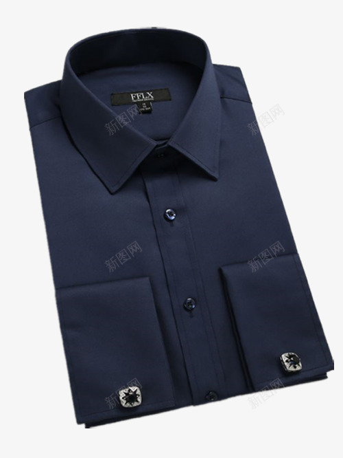 叠好的蓝黑色衬衫衣服png免抠素材_新图网 https://ixintu.com 免费图片 免费素材 叠好的衣服 蓝黑色