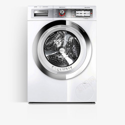 必备家电银白色洗衣机家用洗衣机高清图片