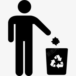 废物循环回收图标高清图片