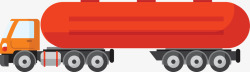 卡车扁平油罐车货运卡车高清图片