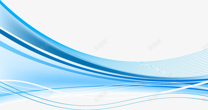 蓝色条纹png免抠素材_新图网 https://ixintu.com 多彩 条纹 流线 炫彩 线型 线条 背景