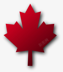 加拿大的标志红枫叶素材