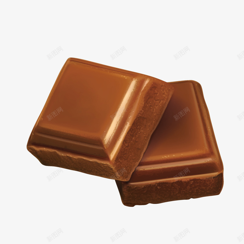 美味巧克力块png免抠素材_新图网 https://ixintu.com 好吃的 巧克力 方形 棕色的 美味的 高热量